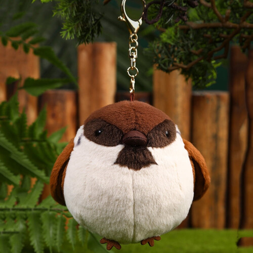 Porte-clés en peluche Chubby Sparrow