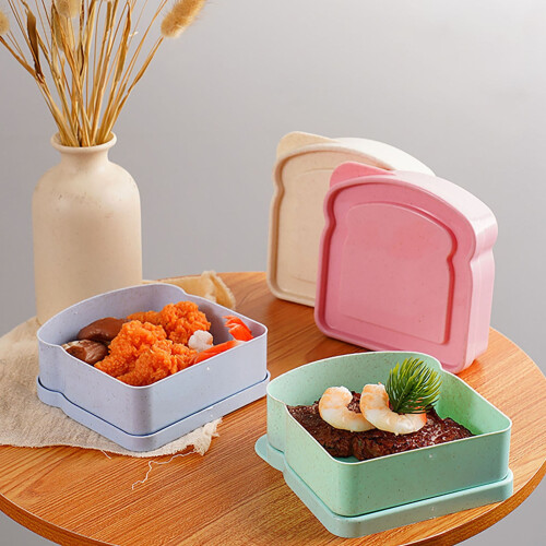 Boîtes à sandwich en forme de toast avec couvercles (4 pièces) 1