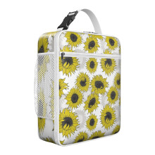 Sac isotherme imperméable à motif tournesol (1 pièce)