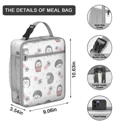 Geïsoleerde lunchtas met egeldesign (1 stuk) 1
