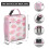 Isolierte Erdbeer-Lunchbox, wiederverwendbar, Bento-Format, 1er-Pack 3