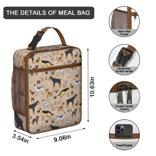 Sac isotherme à motif chien (1 pièce) 1