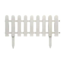 White plastic garden fence panels decorative picket lawn