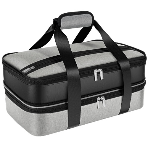 Dubbele geïsoleerde ovenschoteldrager grijs 9"x13"