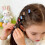Set di mini fermagli per capelli a forma di fiore con orecchie di coniglio e artiglio (10 pezzi) 6