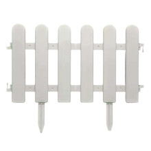 White plastic garden fence panels decorative picket lawn