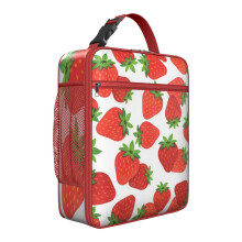 Boîte à lunch isotherme à la fraise - Portable et réutilisable (1 pièce)