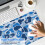 Μπλε αδιάβροχο Mouse Pad με αντιολισθητική προστασία 35,4x15,7 ίντσες με παραλλαγή 4