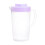 Pichet à eau en plastique transparent 2L avec couvercle et poignée 2