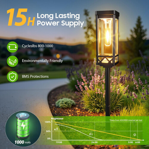 Solar Pathway Lights Taller 8 Pack 1