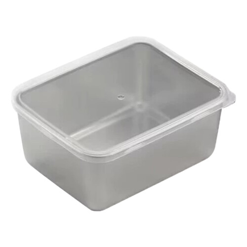 Boîte de rangement robuste en acier inoxydable (1 pièce)