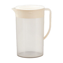 Pichet Ă eau en plastique avec couvercle, sans BPA, 1,5 L (50 oz), blanc