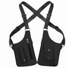 Diefstalbestendige schoudertas van leer, unisex, 1 stuk