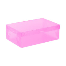 Boîte à chaussures empilable en plastique transparent 13 po x 7,9 po x 4,7 po