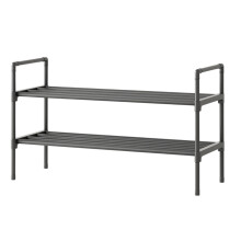 Étagère à chaussures à 2 niveaux pour entrée, chambre ou garage