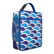 Sac isotherme imperméable à motif poisson (1 pièce)