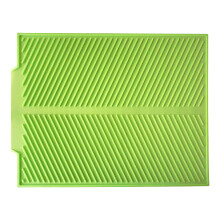 Tapis égouttoir à vaisselle en silicone antidérapant et résistant à la chaleur 40 x 33 cm