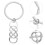 Infinity Symbol Nyckelring Zinklegering 1-pack 1
