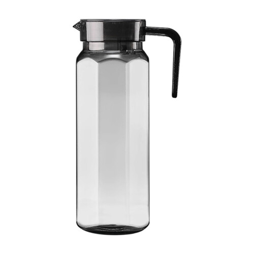 Pichet en verre avec couvercle gris 1,5 L