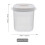 Seau de conservation alimentaire pour riz, 10 lb 2