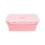 Ensemble de 4 boîtes de conservation en silicone rose 3