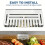 Metal Grease Deflector Tray with Mesh Cover 1 pc 5