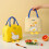 Kawaii Duck Lunch Bag Pink Reusable Warm Handbag 6