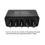5CH Audio Distributor Stereo Mixer 1 In 5 Out 2