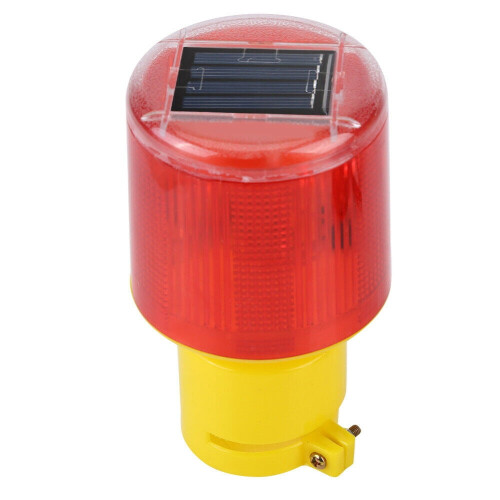Waterproof LED Solar Strobe Warning Light 500-1000M Range 1