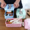 Boîte à bento en acier inoxydable à 3 compartiments étanche 4
