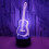 Guitar 3D LED Night Light 7-Colour Changing Touch Control Table Lamp Music Lover Gift 1