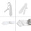 Men's Polyester Necktie Solid White Blank for Sublimation 4