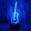Guitar 3D LED Night Light 7-Colour Changing Touch Control Table Lamp Music Lover Gift 2