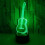 Guitar 3D LED Night Light 7-Colour Changing Touch Control Table Lamp Music Lover Gift 6