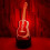Guitar 3D LED Night Light 7-Colour Changing Touch Control Table Lamp Music Lover Gift 7