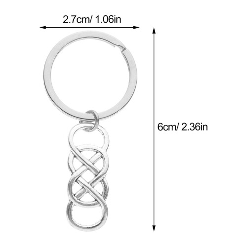 Infinity Symbol Nyckelring Zinklegering 1-pack 1
