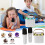 Mini Karaoke Machine with 2 Wireless Microphones White 6