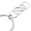 Infinity Symbol Nyckelring Zinklegering 1-pack 6