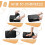 Compression Packing Cubes Black 4-Set Expandable Travel 5