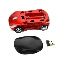 (red) Car 3d Voiture 24ghz Optique Wireless Mouse Mice Usb Receiver For Laptop Pc Macbook