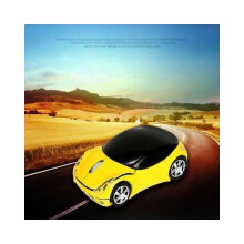 (yellow) Car 3d Voiture 24ghz Optique Wireless Mouse Mice Usb Receiver For Laptop Pc Macbook