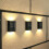 Solar Wall Lights Outdoor Dual-Head LED Sconce 4 Pack Warm 1