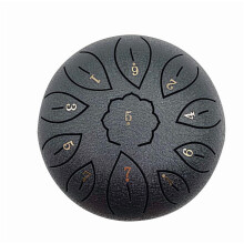 Balmy Drum Steel Tongue Drum 6in with Mallet Carry Bag and