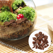 Tree Bark Scenery Accessories Dark Brown for Pets 1 Pack