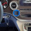 Motorcycle Handlebar Mount Clock Blue Compact 6