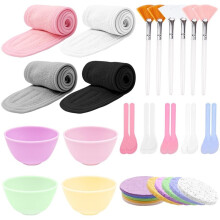 39 Stuks Esthetische Gezichtsbenodigdheden Set Gezichtsbenodigdheden Set voor Moddercrème, Make- Peeling, Gezichtsreiniging