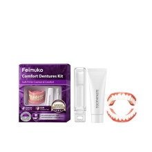 Feimuko Denture Repair Kit - Gum Contour Fit, Comfortable Wear, Cleans Denture Surface