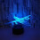 Airplane 3D LED Night Light 7-Colour Changing Touch Control Table Lamp Aviation Lover Gift 3