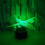 Airplane 3D LED Night Light 7-Colour Changing Touch Control Table Lamp Aviation Lover Gift 4