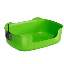 Lettiera per gatti con bordi alti, dimensioni: 15,75 x 11,42 x 5,7 pollici.